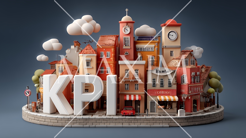 KPI：最終的な目標（KGI）を達成するための「重要業績評価指標」のイメージ