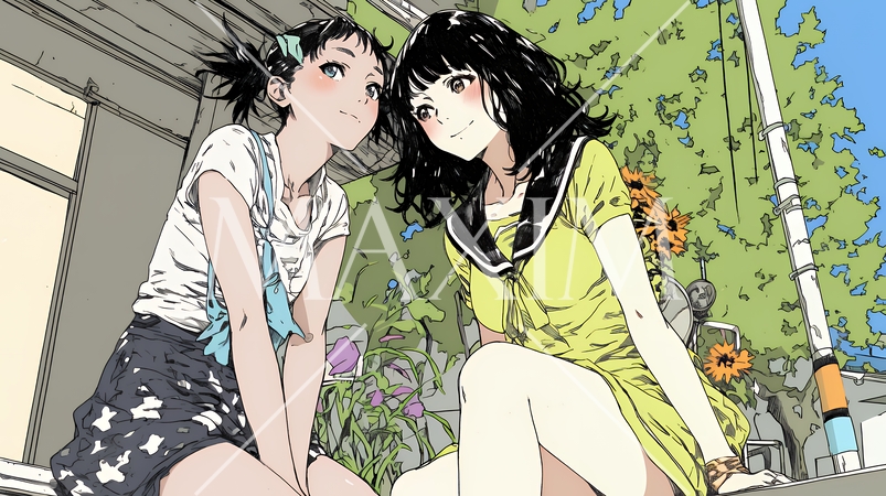 女友達同士でお話中