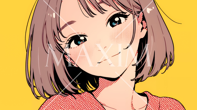 ポジティな気持ちが一杯で、笑顔一杯の若い女性：人と接するときに自然と微笑んだり、表情が柔らかい。