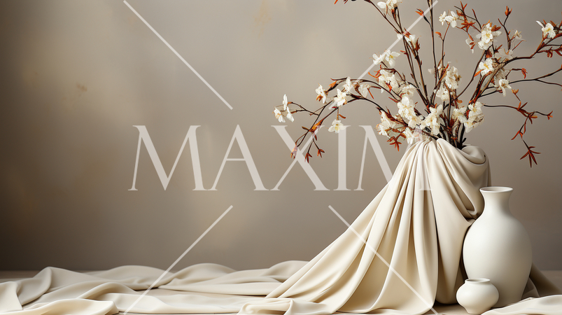 結婚式をイメージした白基調の背景画像