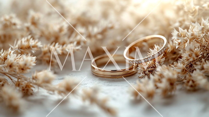 結婚式をイメージした白基調の背景画像