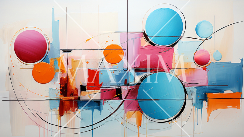 パステルカラーの抽象的背景イメージ