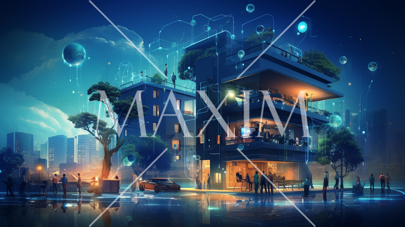 インターネット・オブ・シングス（IoT）：デバイス同士が連携、スマートホームや自動運転車。