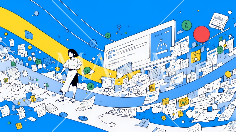 DX・AI・クラウドで進むデジタルトランスフォーメーション｜データネットワークのビジネスコンセプト