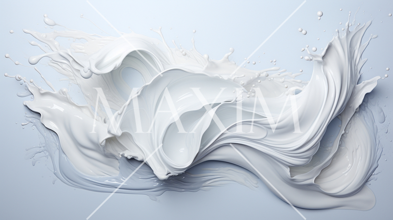 白い油絵の具を白い紙に盛り付けた背景画像：精緻CG