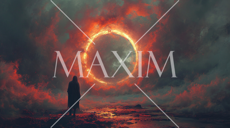 「永遠：eternity」をテーマにしたミニマリズムなイメージ