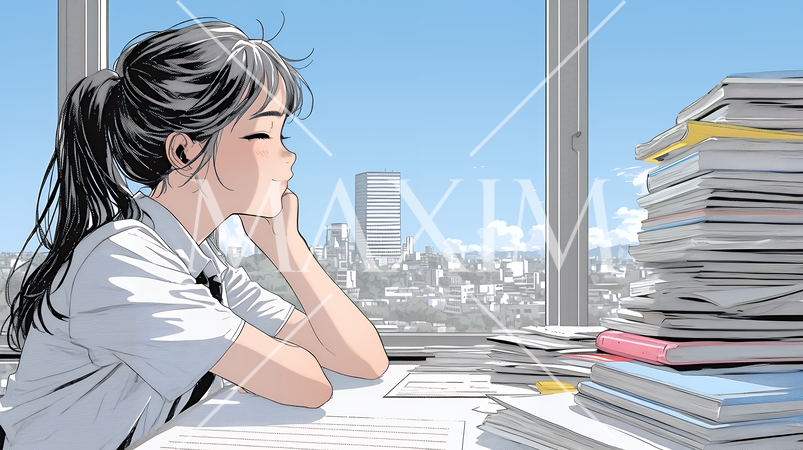 迷いに囚われ、決断できないビジネスウーマン