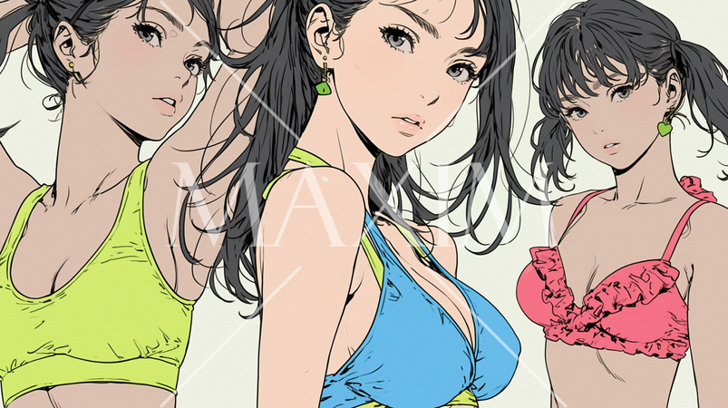 ビキニ姿の女性たち