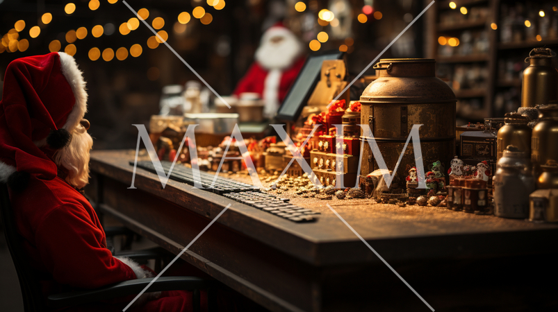 クリスマスセールのイメージに使える実写風イラスト