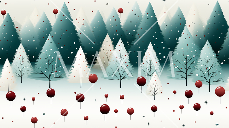 クリスマスツリーの連続パターン