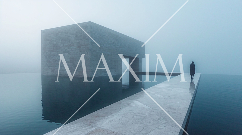 「永遠：eternity」をテーマにしたミニマリズムなイメージ