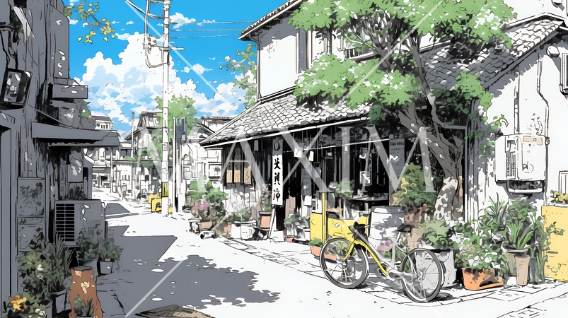 昭和のかおりが漂う町並み