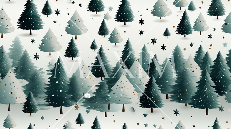 クリスマスツリーの連続パターン