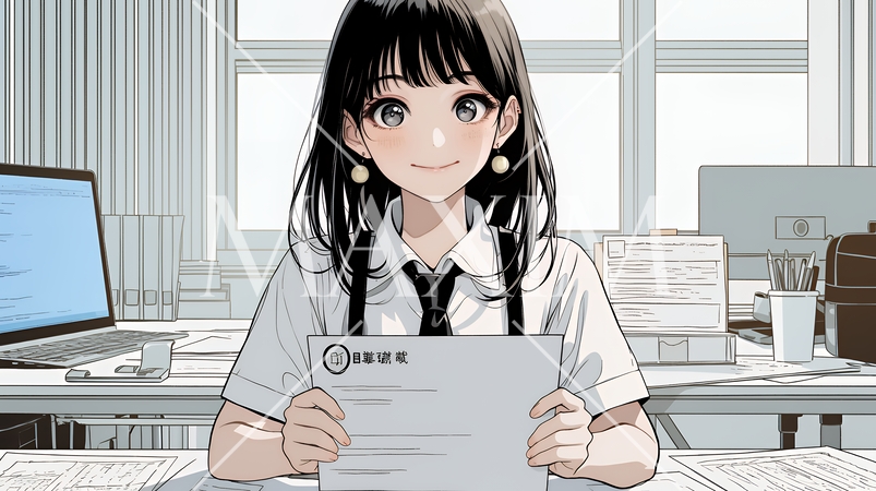 書類を確認するビジネスウーマン