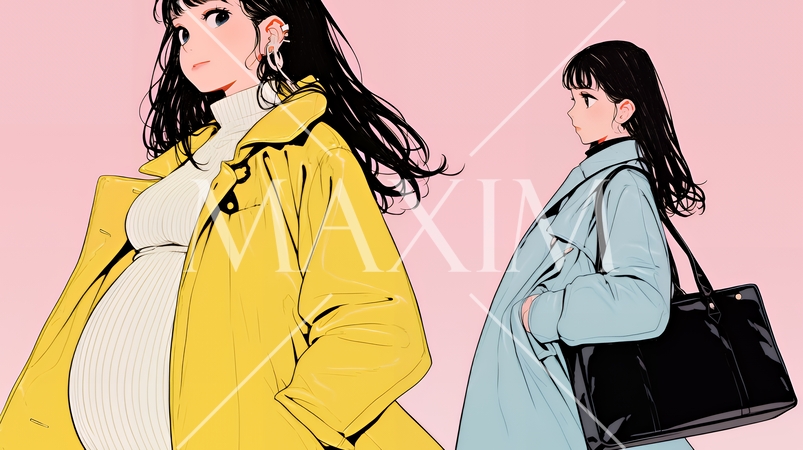 妊娠している若い女性