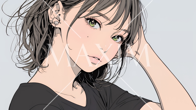 戸惑いの表情の若い女性：困惑した微妙な感情を浮かべた女性