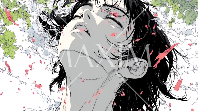 自問自答して思案している若い女性