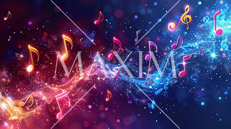 音符をモチーフにした背景