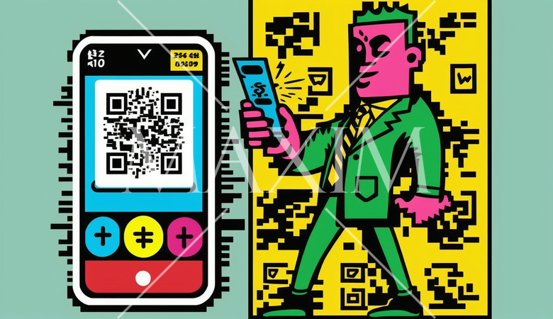 人間版QRコード（QRコードみたいに平板な人）：AI・デジタル思考人間