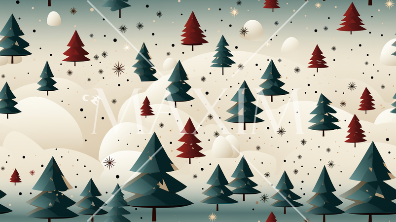 クリスマスツリーの連続パターン