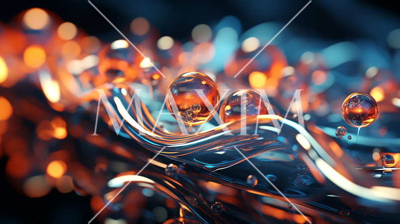 数珠つなぎの泡の背景イメージ