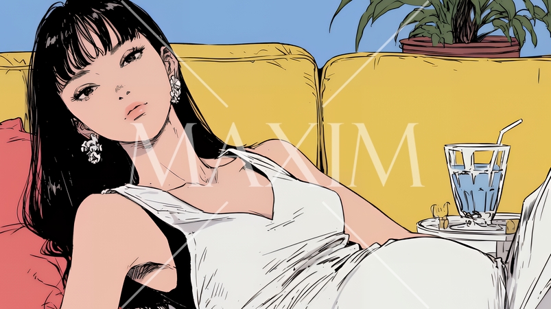 妊娠している若い女性