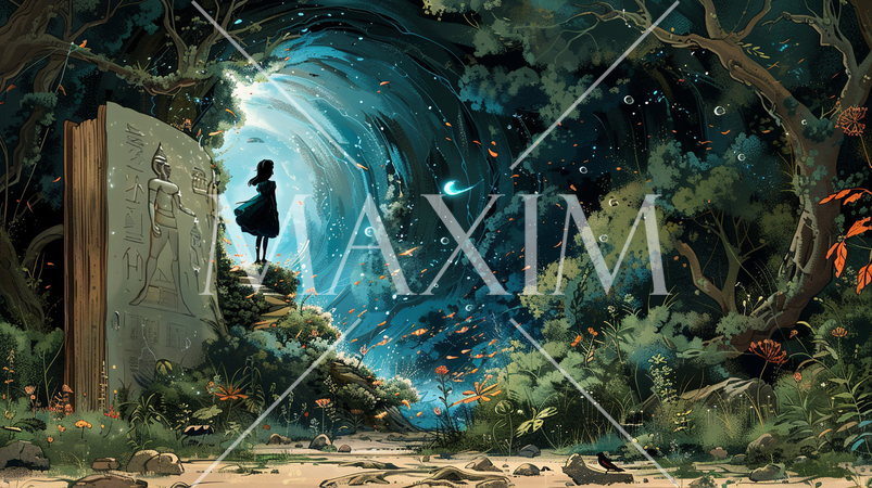 潜在意識、自我など人間が内包する意識をイメージ