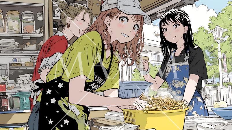 日本風ファストフード店：屋台、立ち食い屋、かくうち