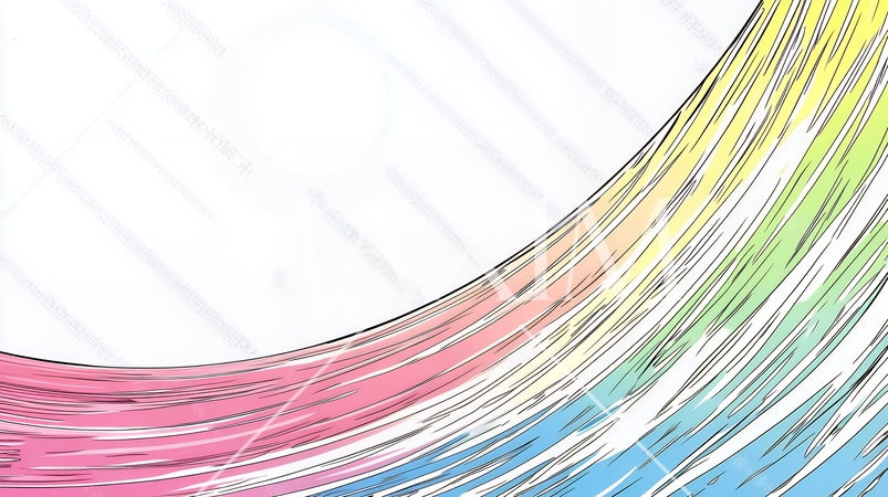 データの波に現れた現代：青い光線と波の背景