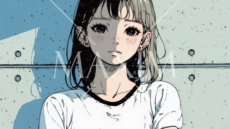 罪悪感に苛まれ、深く反省する若い女性