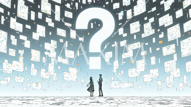 互いに相手の意見を十分に理解できないまま対話を続ける男女のビジネスパーソン