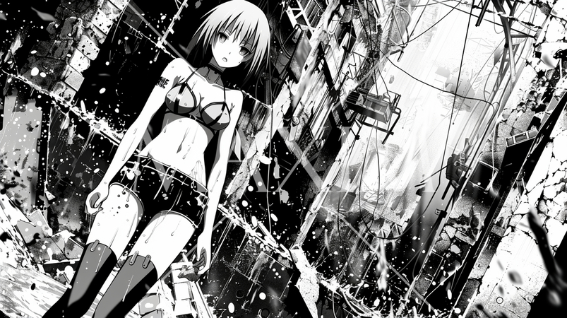 廃墟となった東京をさまよう少女