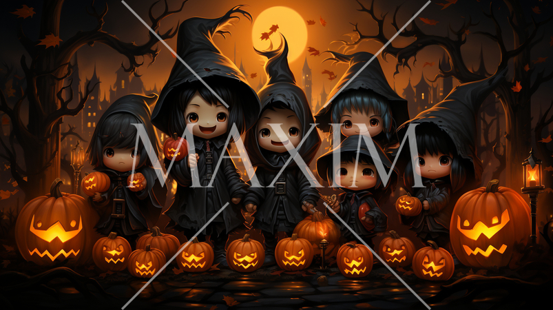 本格的なハロウィン仮装をしている子供