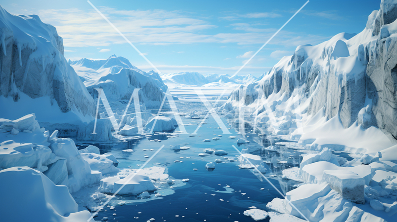 地球温暖化の影響で溶ける極の氷