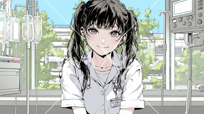 ナース：若い女性看護師