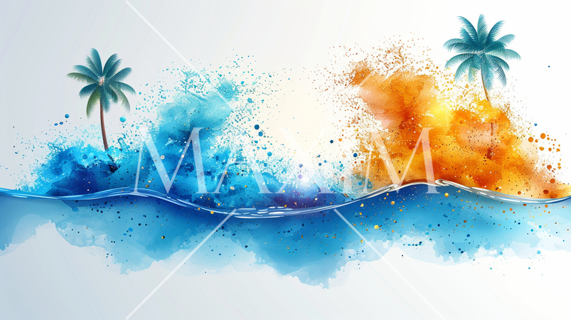 地球温暖化による海面上昇が招いた南国の小島の水没