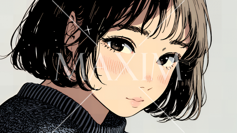 輝く瞳で見つめる好奇心旺盛な若い女性