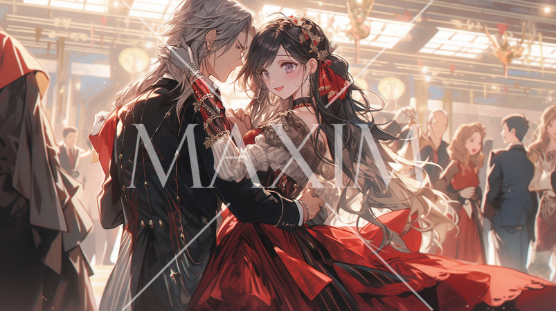 ballroomでの社交ダンス風景