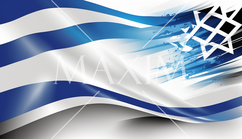 イスラエルの国旗をモチーフにした背景