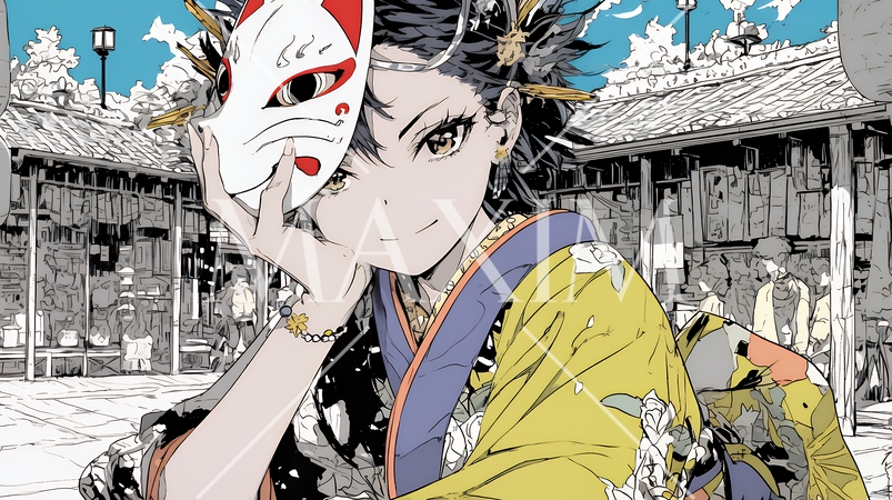 人と怪異が共存する世界｜対立と調和・多様性を象徴するファンタジーコンセプトイメージ