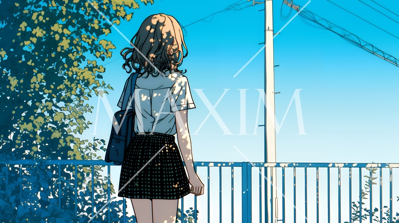 未来に向かって歩き出す女子高生