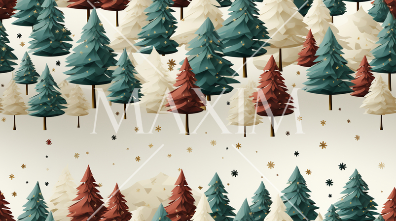 クリスマスツリーの連続パターン