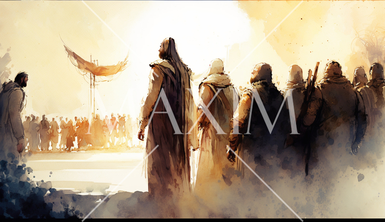 人馬で脱出するイランやパレスチナの難民達