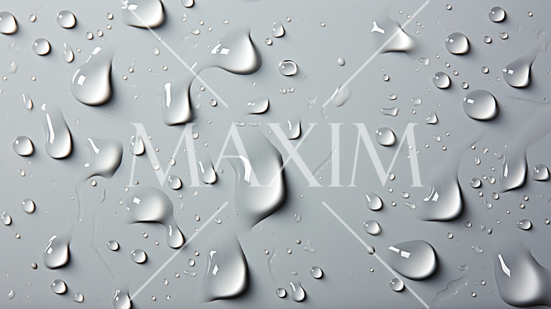 白い板の上にある水滴