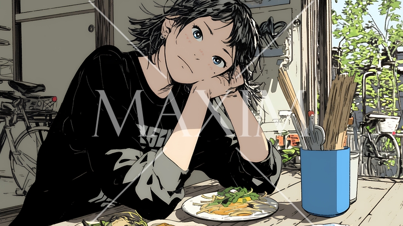 心配事があって食が進まない女性