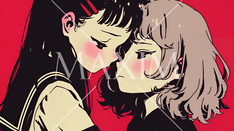 絶望：不安と絶望を感じている少女