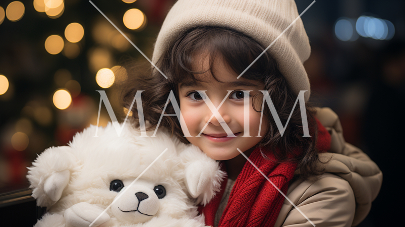 プレゼントをもらって大喜びの女の子