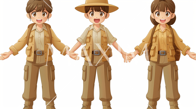 女性アウトドア作業員たち