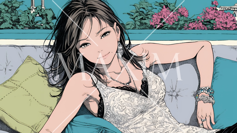 ラグジュアリな生活をしている女性