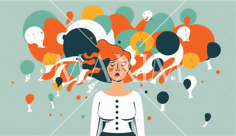 仕事の悩みを多く抱えている女性